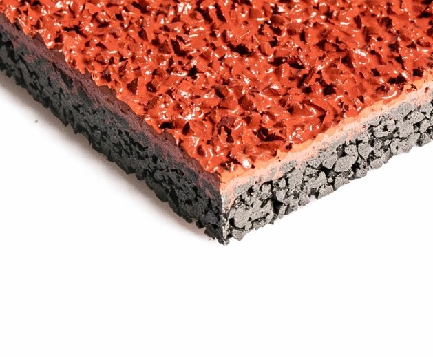 sandwich rubber running track elastic cushion