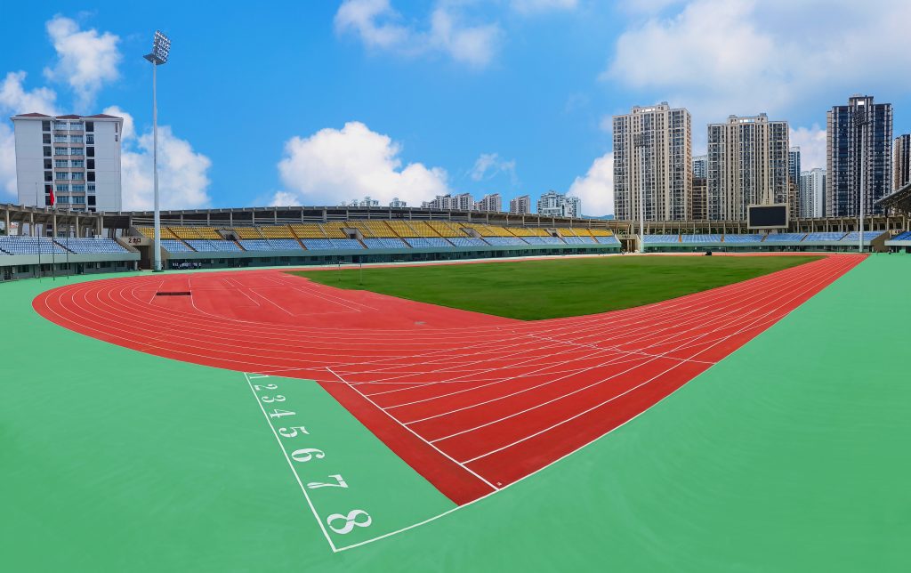 synthetic running track