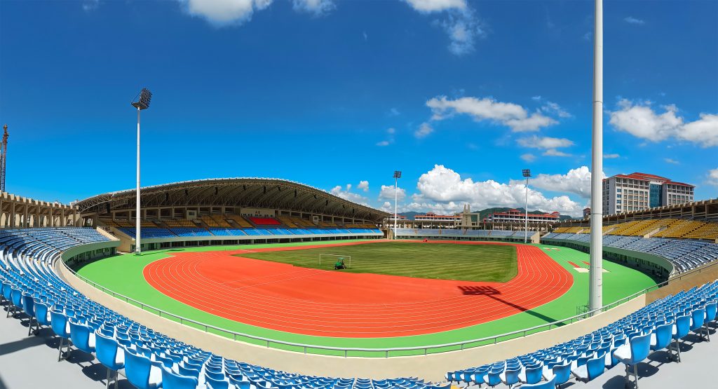 synthetic running track